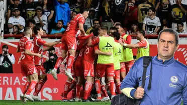 Jugadores del Necaxa celebrando. Foto: ESPN