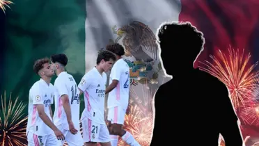 Jugadores del Real Madrid y silueta de futbolista/ Foto Villa del Palmar Loreto.