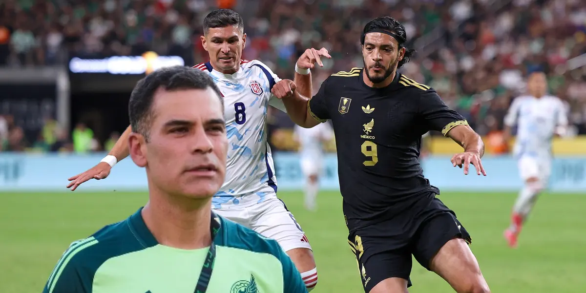 Jugadores disputando balón y Rafael Márquez/ Foto La Afición.