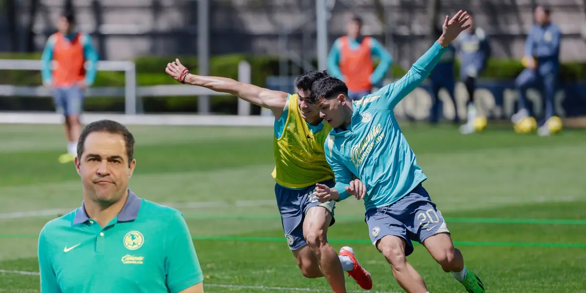 Jugadores en entrenamiento. Foto: América