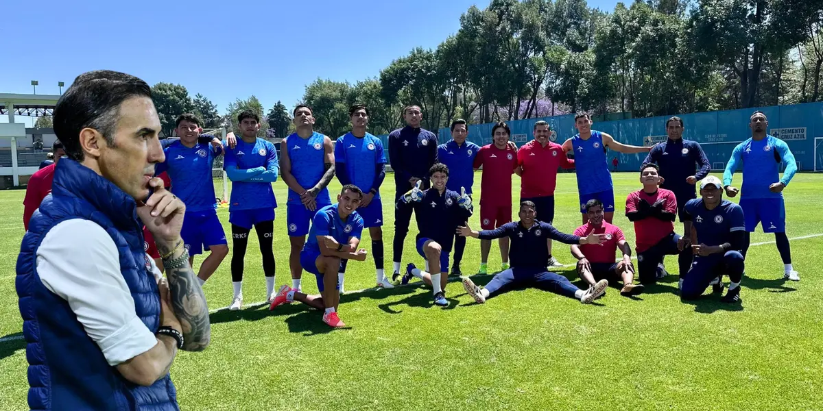 Jugadores en entrenamiento. Foto: Cruz Azul