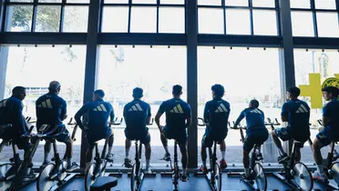 Jugadores en entreno. Foto: Club América