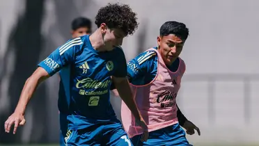 Jugadores en entreno. Foto: Club América