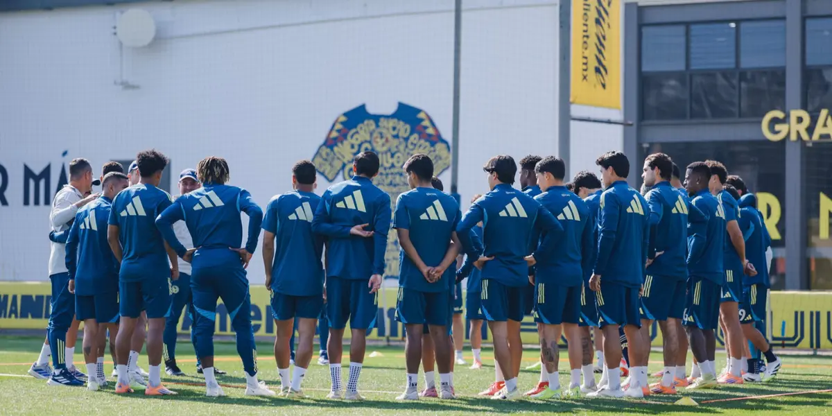 Jugadores en entreno. Foto: Club América