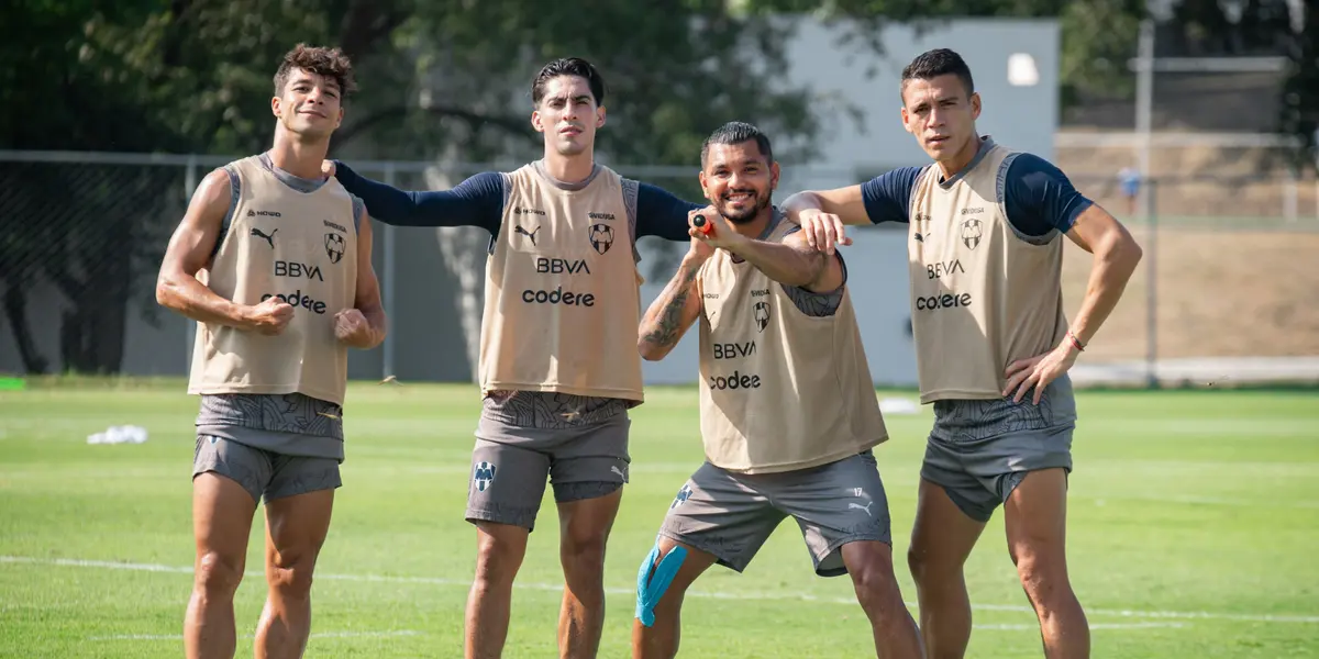 Jugadores en entreno. Foto: Rayados