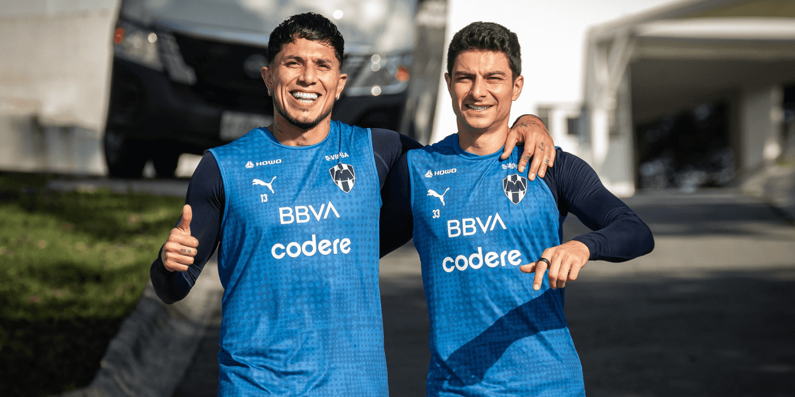 Jugadores en entreno. Foto: Rayados