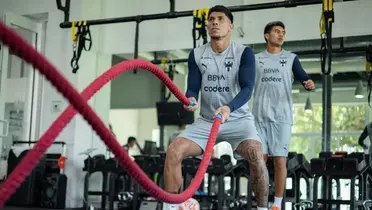 Jugadores en entreno. Foto: Rayados