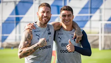 Jugadores en entreno. Foto: Rayados