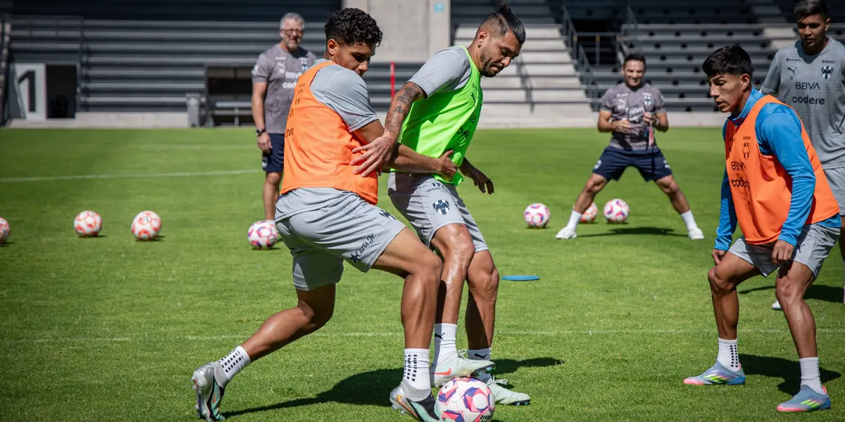 Jugadores en entreno. Foto: Rayados