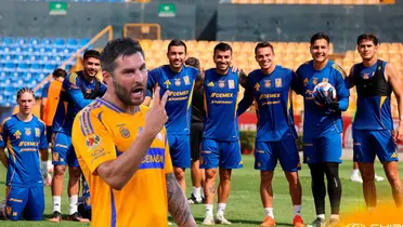 Jugadores en entreno. Foto: Tigres