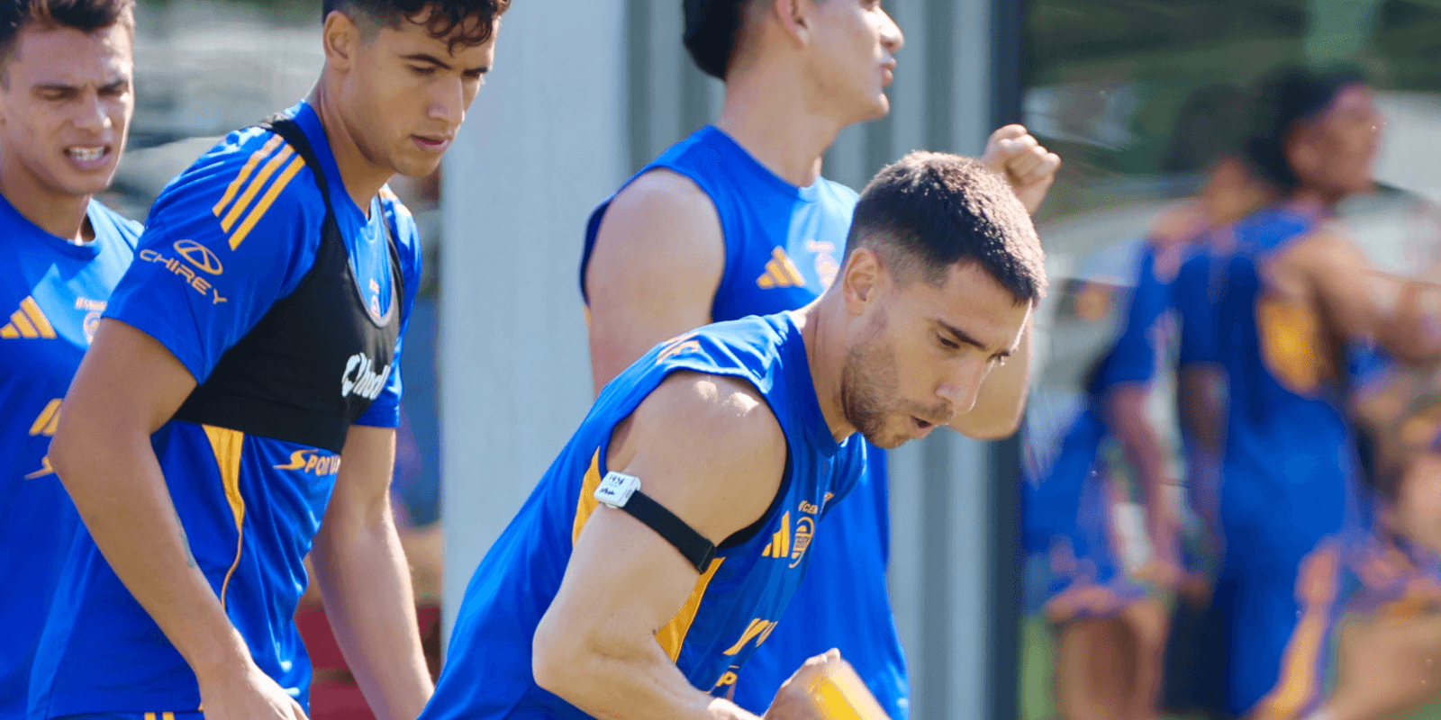 Jugadores en entreno. Foto: Tigres