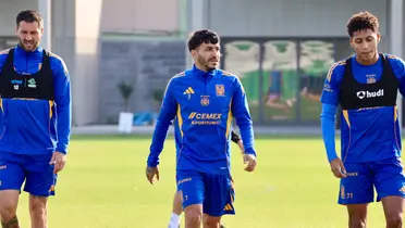 Jugadores en entreno. Foto: Tigres