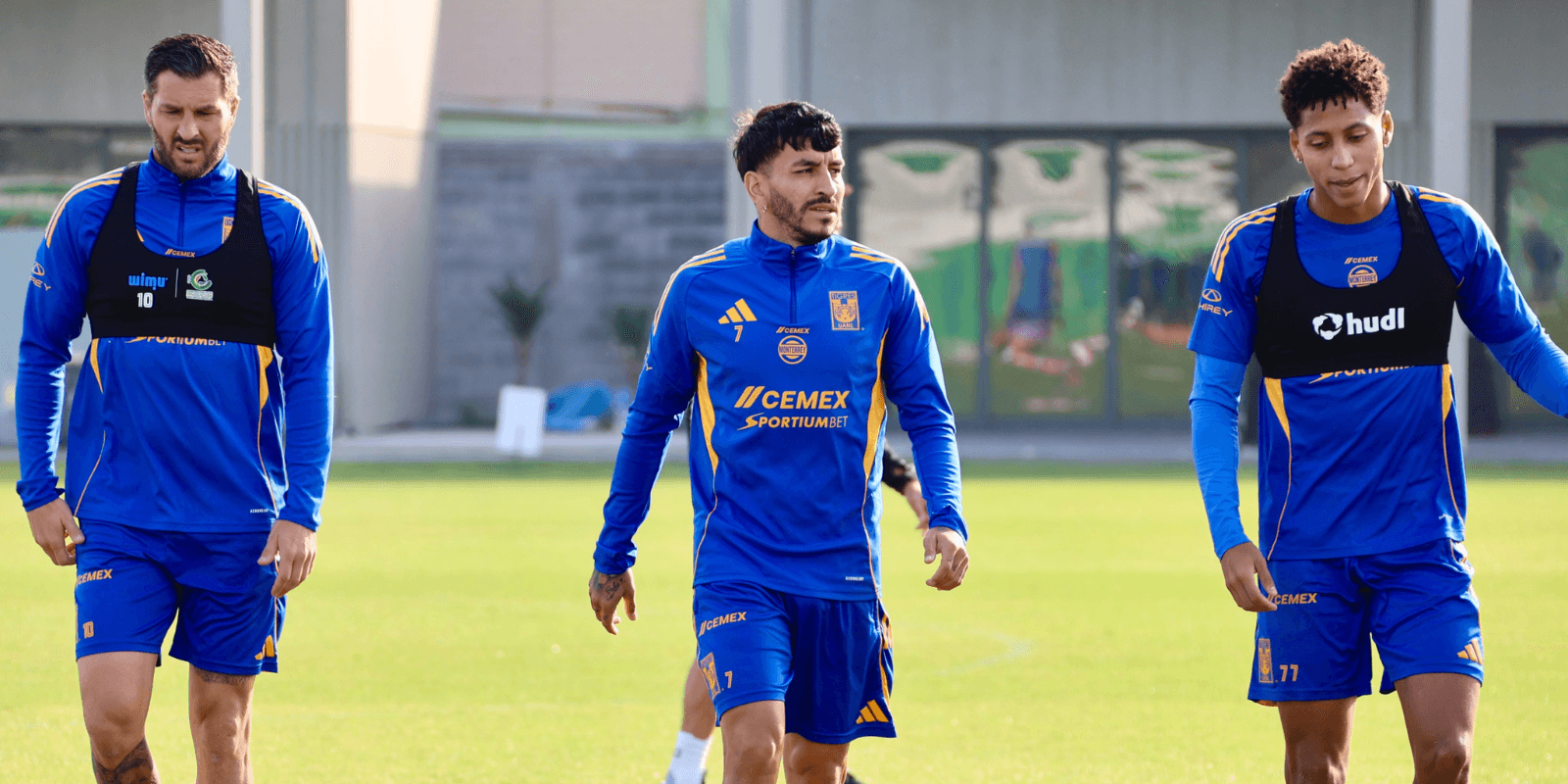 Jugadores en entreno. Foto: Tigres