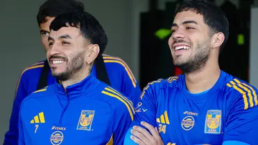 Jugadores en entreno. Foto; Tigres