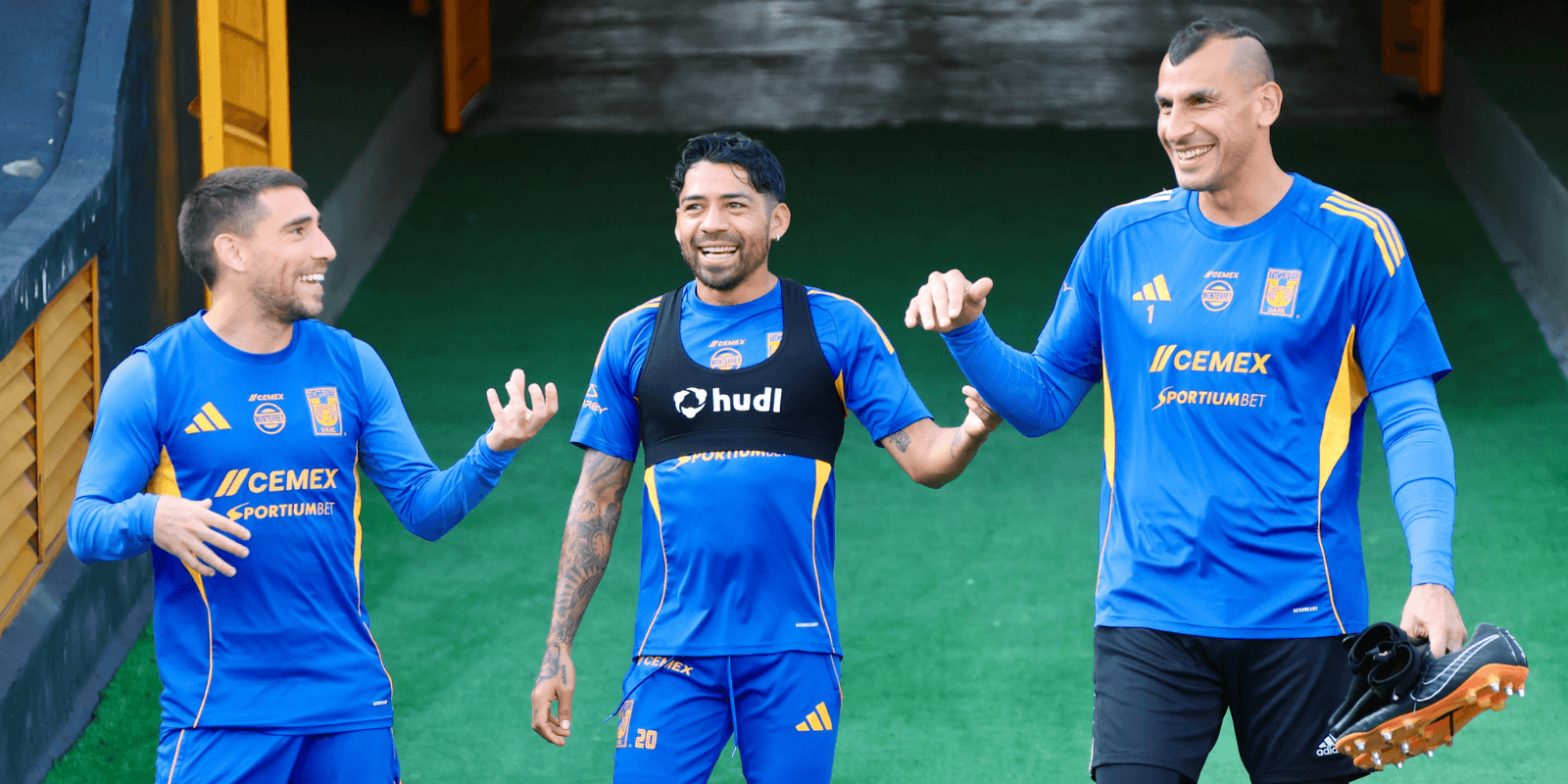 Jugadores en entreno. Foto: Tigres