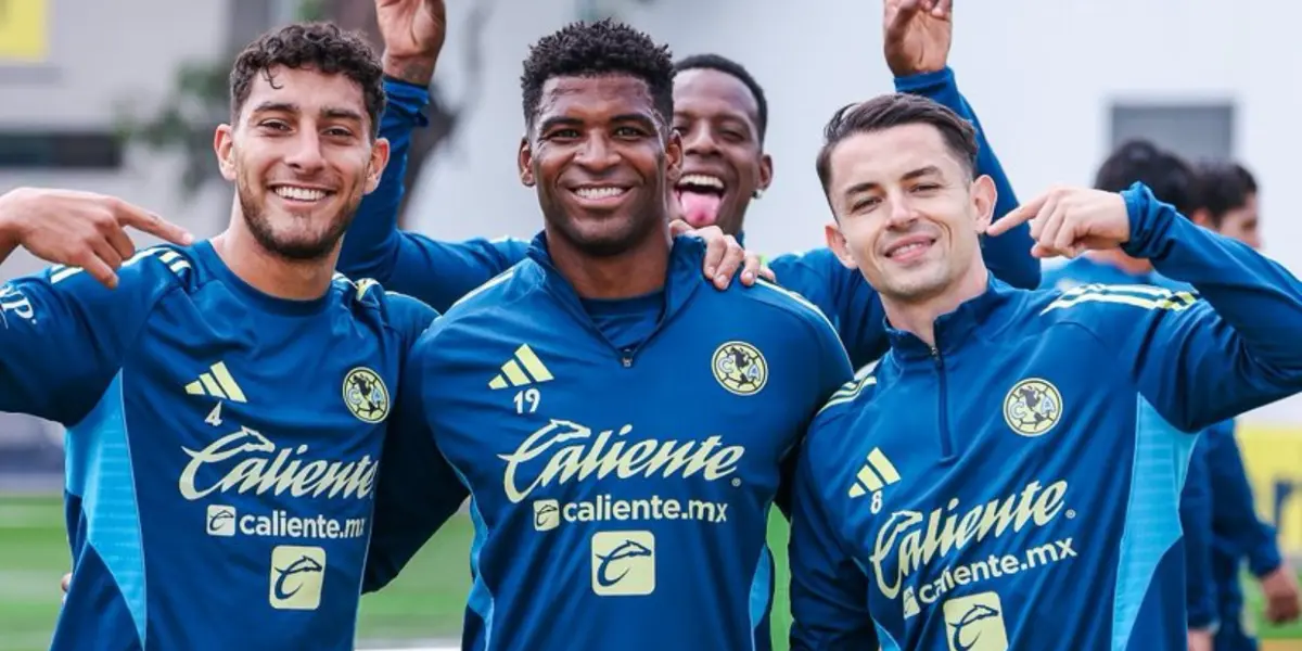 Jugadores en partido. Foto: América