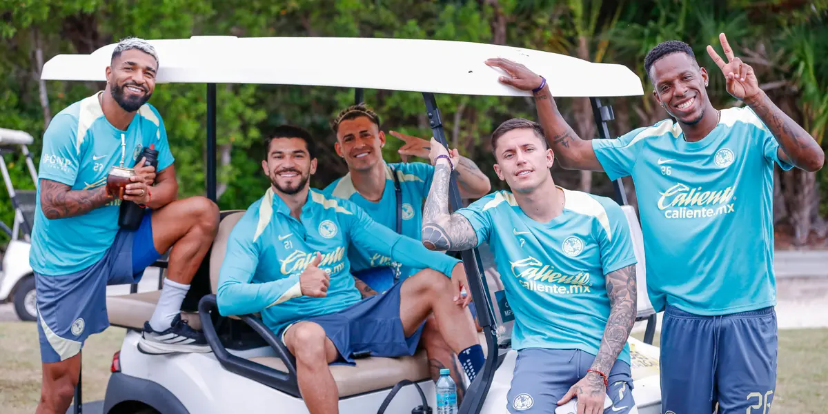 Jugadores en pretemporada. Foto: Club América