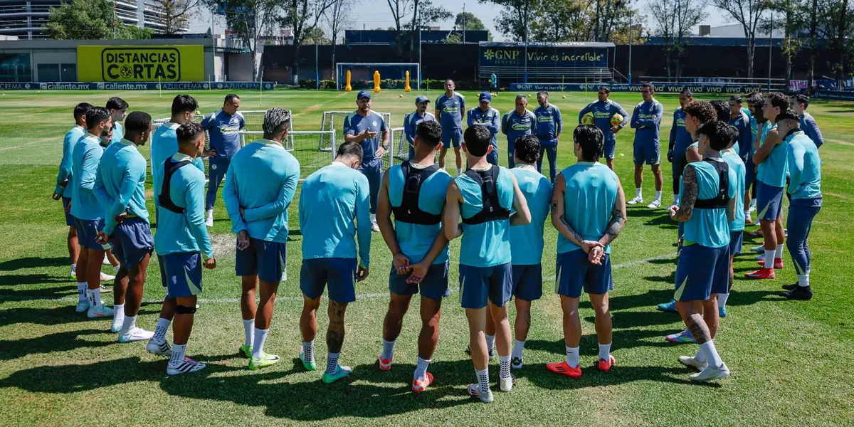Jugadores entrenando. Foto: Club América