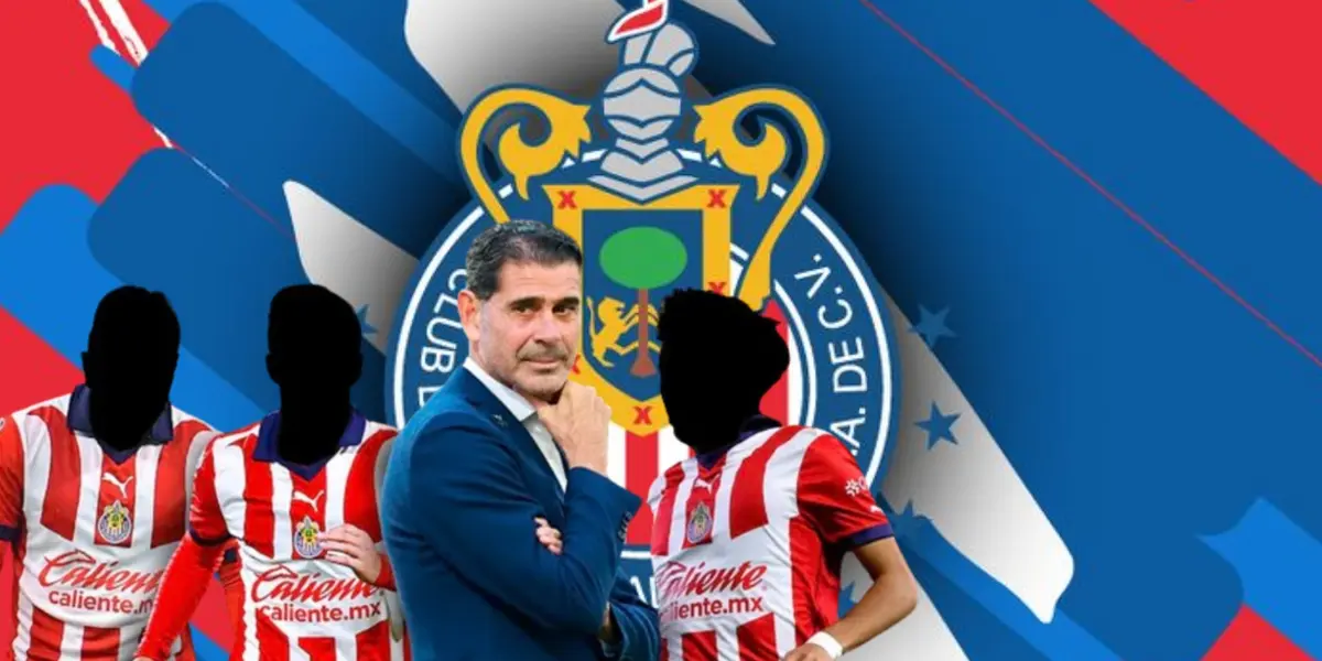 Jugadores incógnitos de Chivas junto a Fernando Hierro / FOTO YouTube