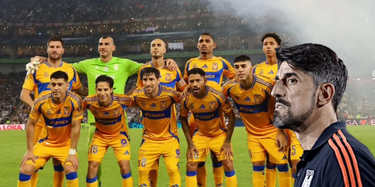 Jugadores posando y Veljko Paunovic/ Foto Tigres.