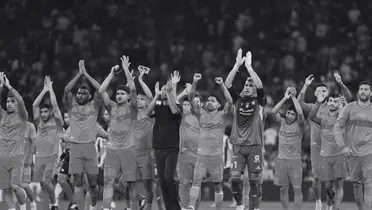 Jugadores posterior a partido. Foto: Tigres