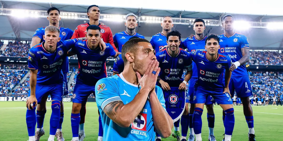 Jugadores previo a partido con GG al frente: Foto de Cruz Azul