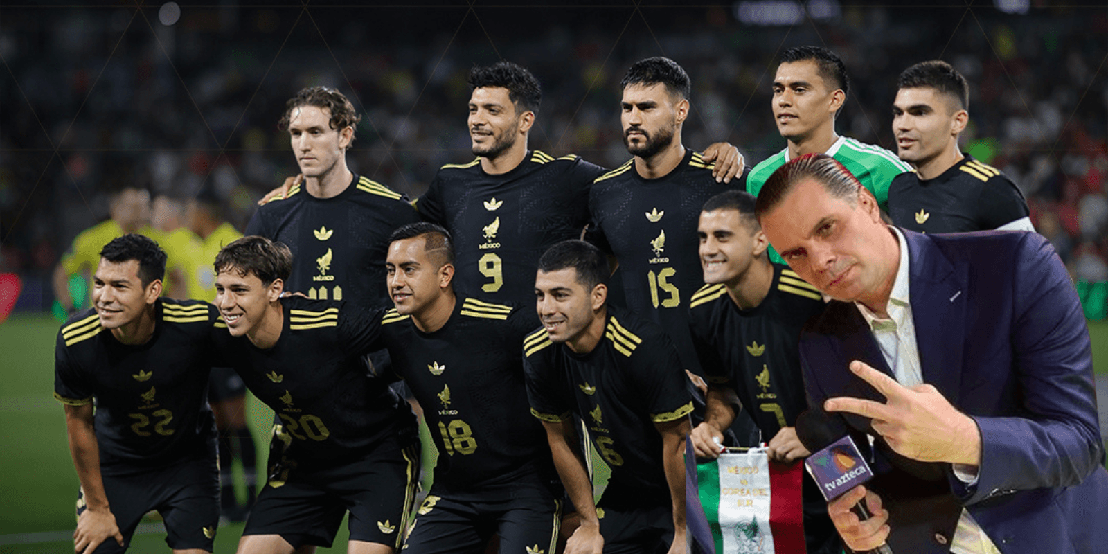 Jugadores previo a partido, con Martinoli al frente. Foto: Selección Mexicana