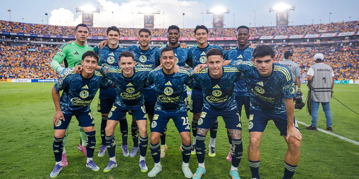 Jugadores previo a partido. Foto: América