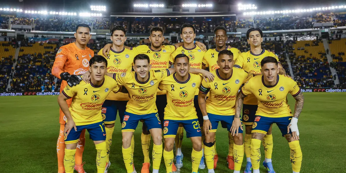 Jugadores previo a partido. Foto: Club América