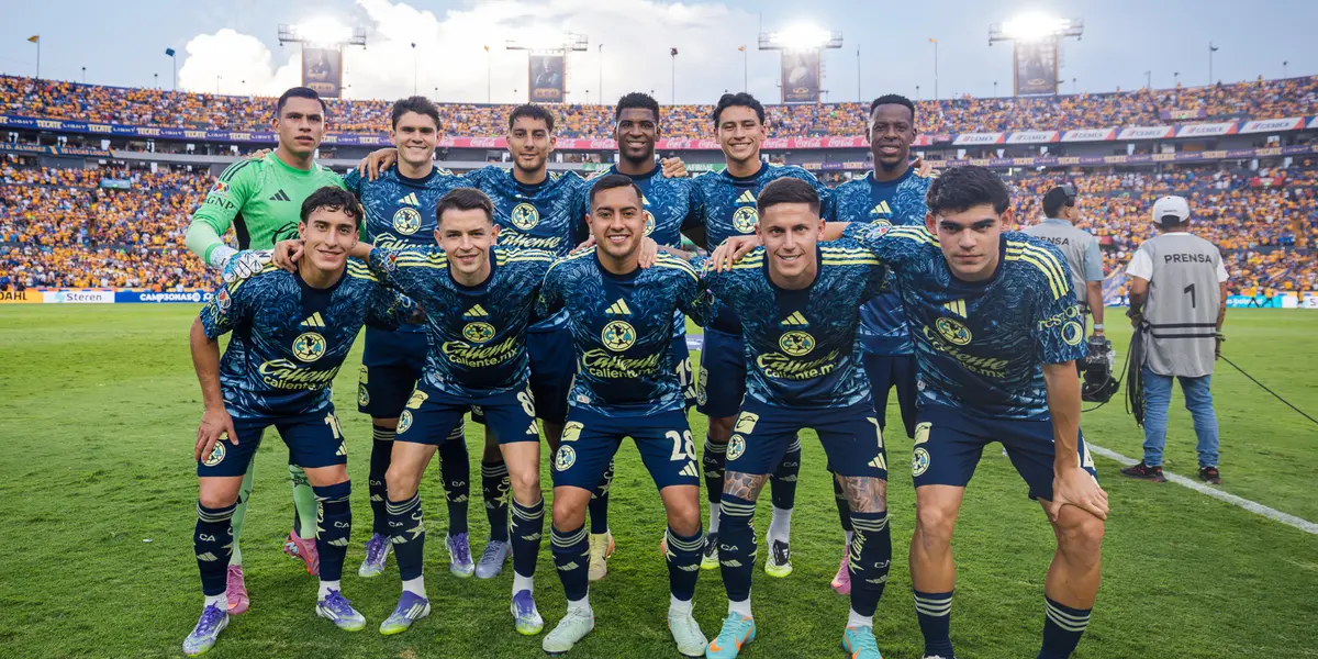 Jugadores previo a partido. Foto: Club América