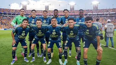 Jugadores previo a partido. Foto: Club América