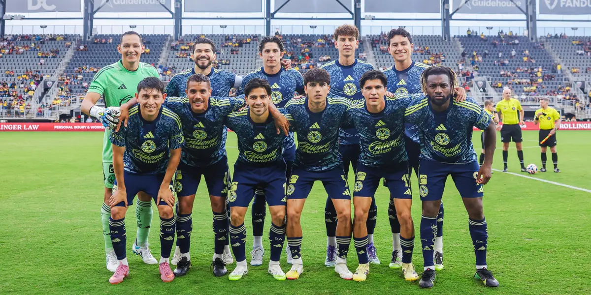 Jugadores previo a partido. Foto: Club América.