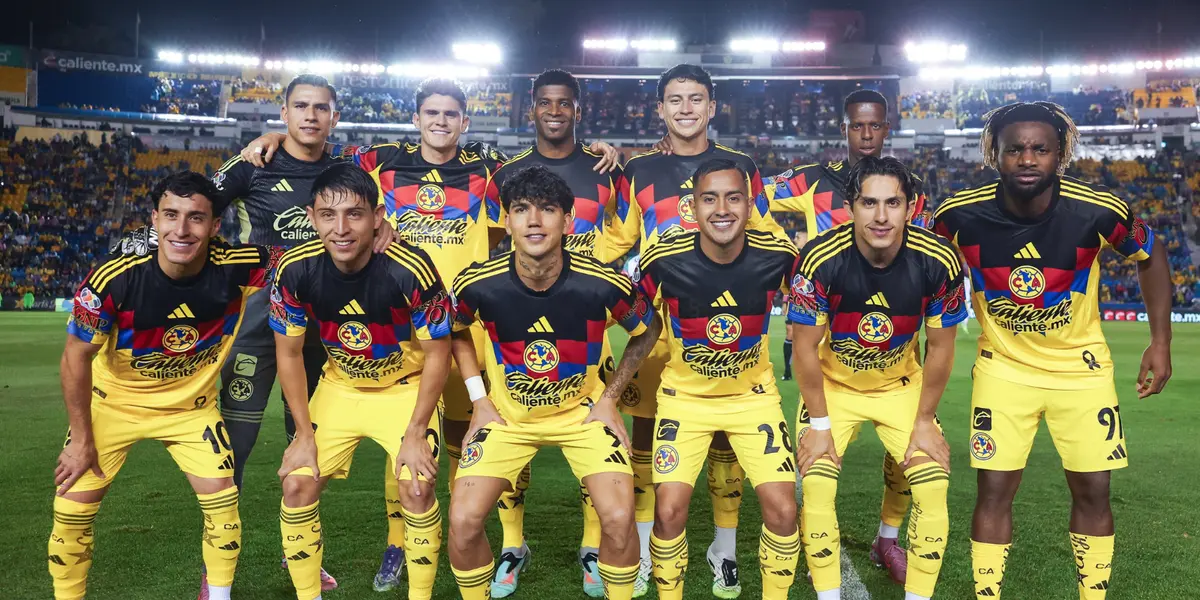 Jugadores previo a partido. Foto: Club América