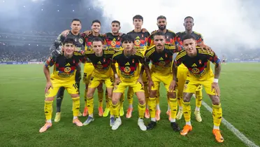 Jugadores previo a partido. Foto: Club América