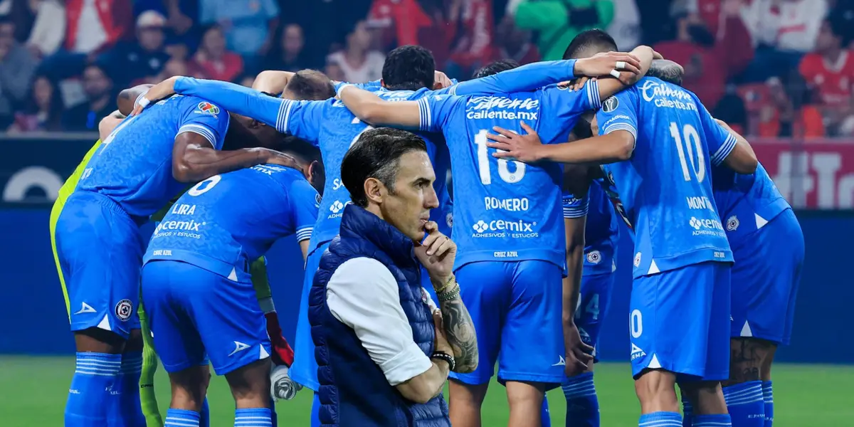 Jugadores previo a partido. Foto: Cruz Azul