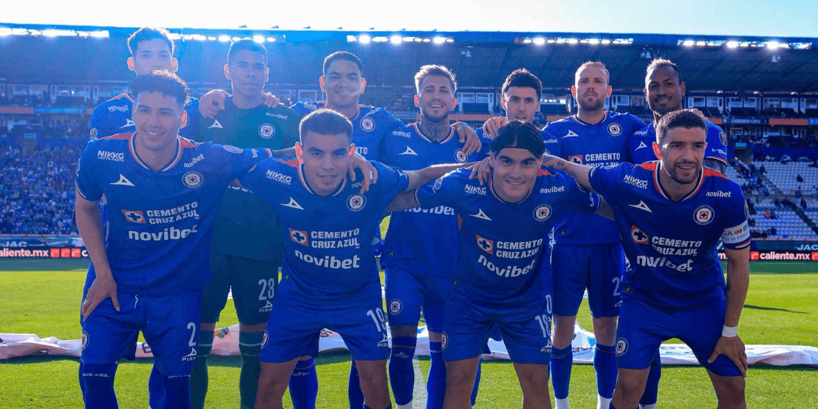 Jugadores previo a partido. Foto: Cruz Azul