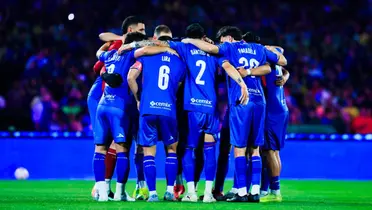 Jugadores previo a partido. Foto: Cruz Azul