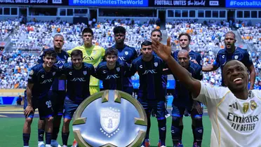Jugadores previo a partido. Foto: Pachuca