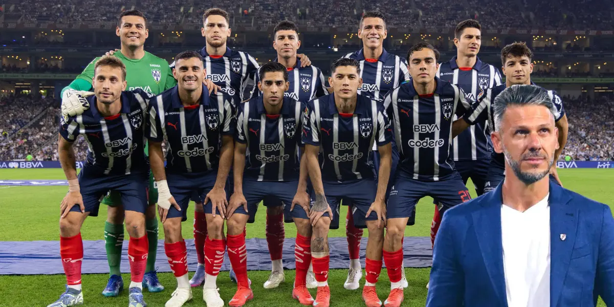 Jugadores previo a partido. Foto: Rayados