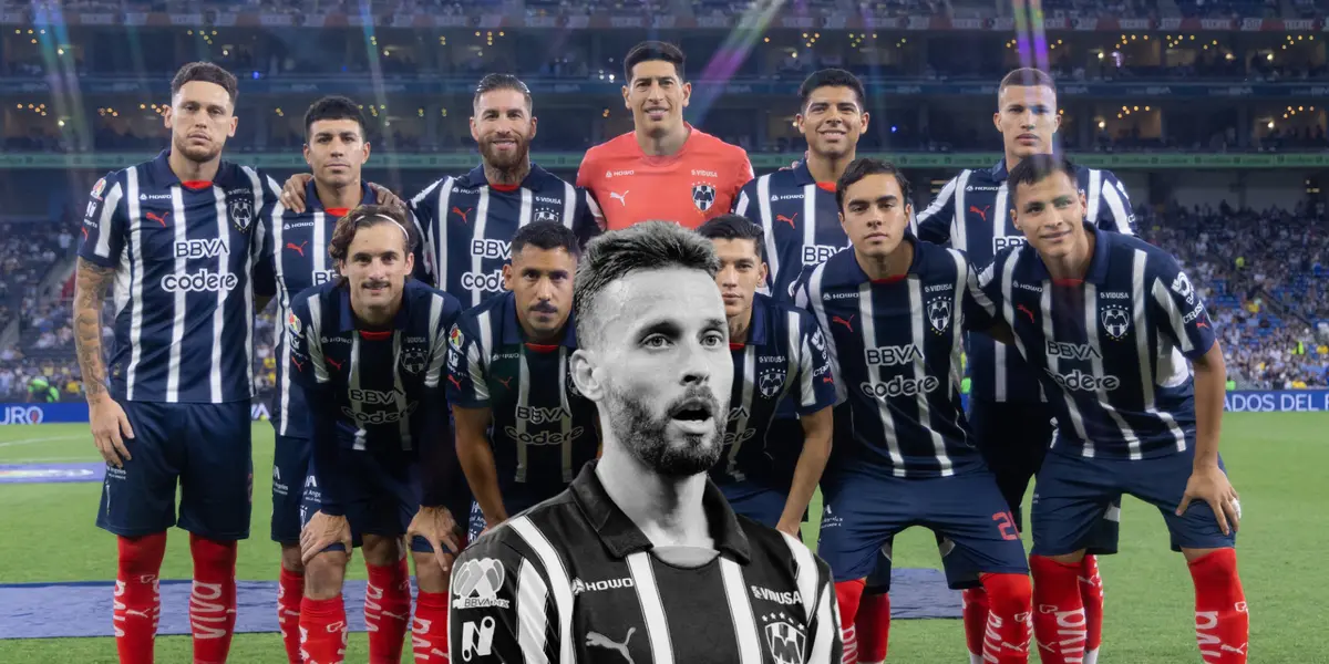 Jugadores previo a partido. Foto: Rayados