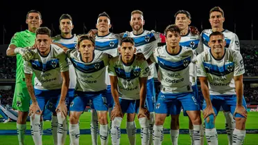 Jugadores previo a partido. Foto: Rayados