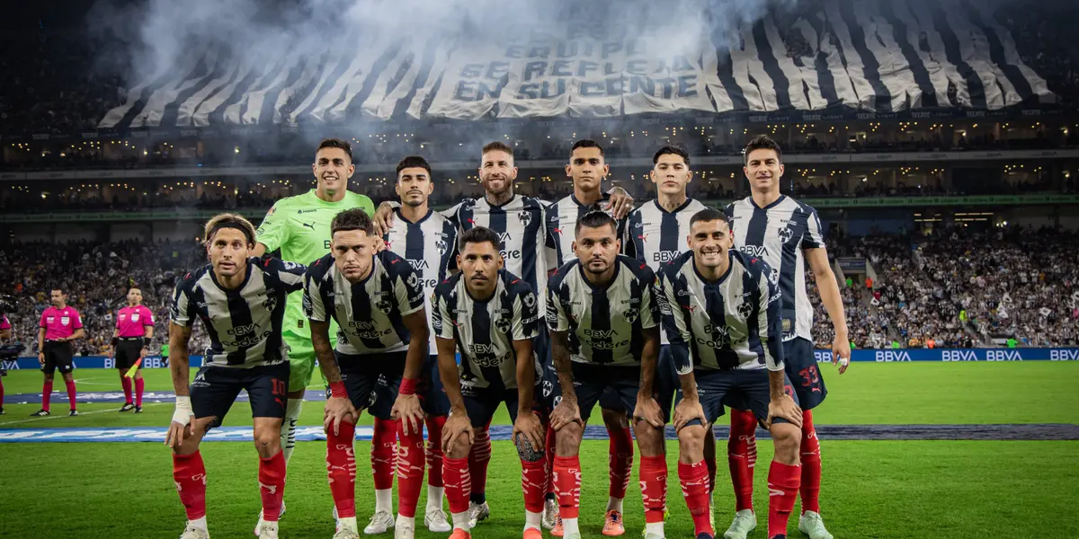 Jugadores previo a partido. Foto: Rayados