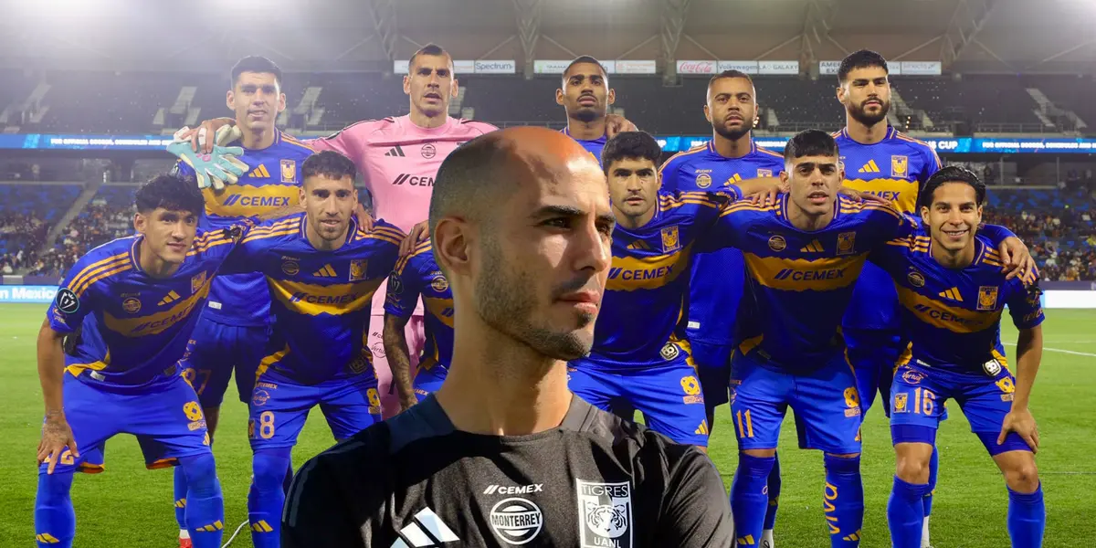 Jugadores vs LA Galaxy. Foto: Tigres