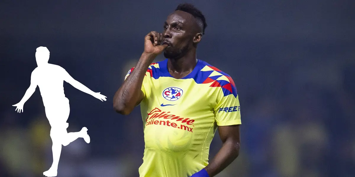 Julián Quiñones celebrando gol con el América. Foto: Récord