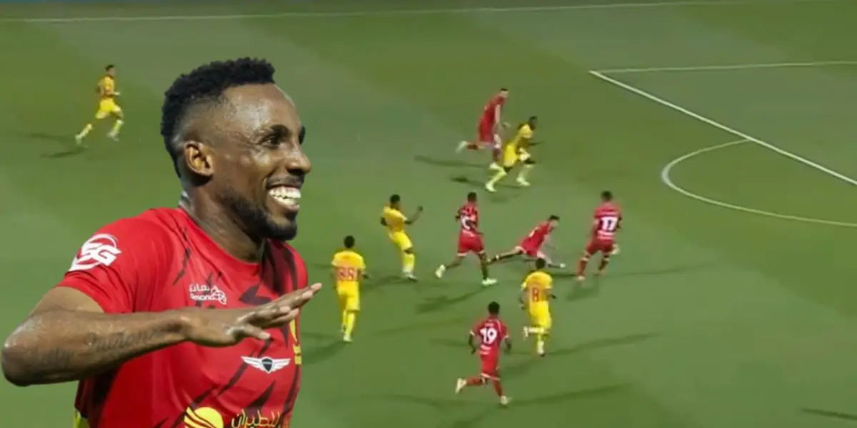 Julián Quiñones en el Al Qadisiya vs Al Whada / FOTO X
