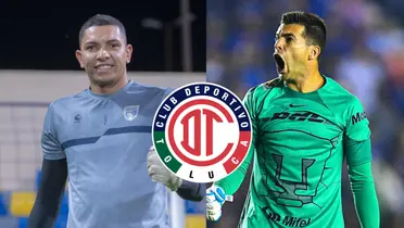 Julio González y Mailson, logo del Toluca/Foto TV Azteca.