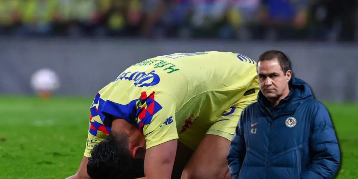 Kevin Álvarez tirado y a su lado André Jardine/ Foto Mediotiempo.
