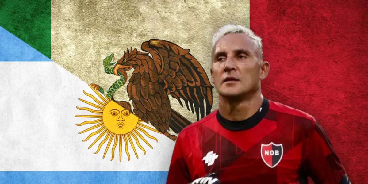 Keylor Navas y banderas de México y Argentina/ Foto CDC.