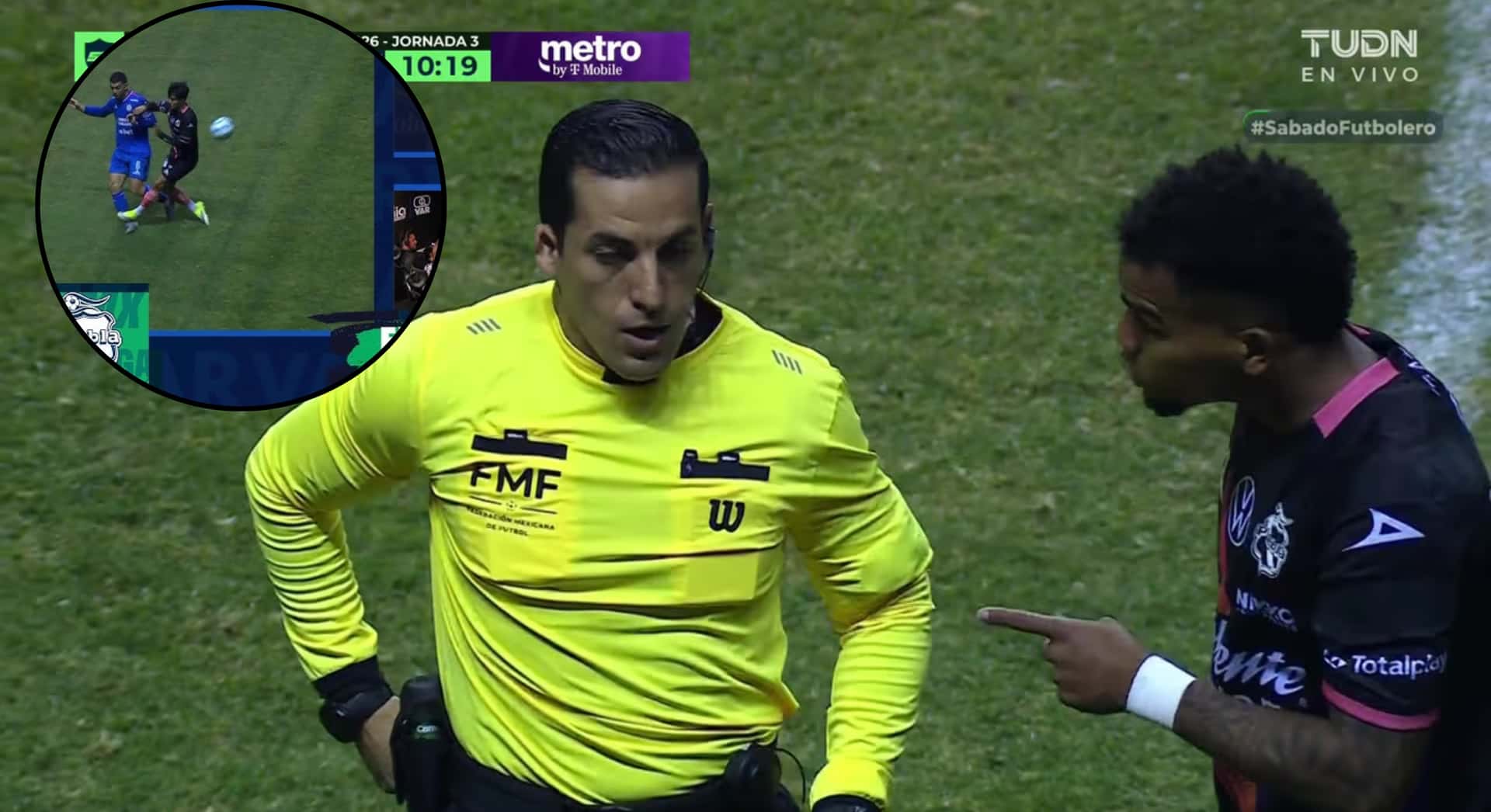 La jugada que desató la polémica en el Cruz Azul vs Puebla