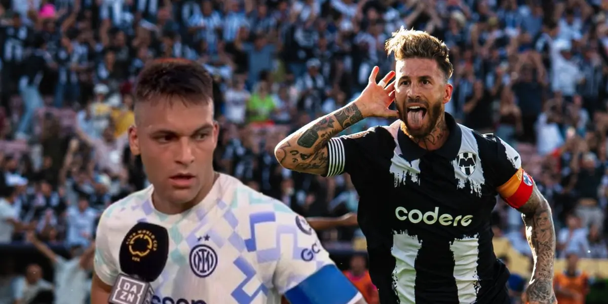 Lautaro Martínez y Sergio Ramos/ Foto Gazinom.